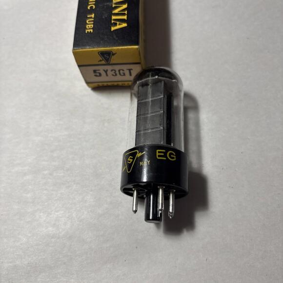 Sylvania Other - Sylvania 5Y3GT NOS NIB With Original Box Black Plates Serious Tube Tested